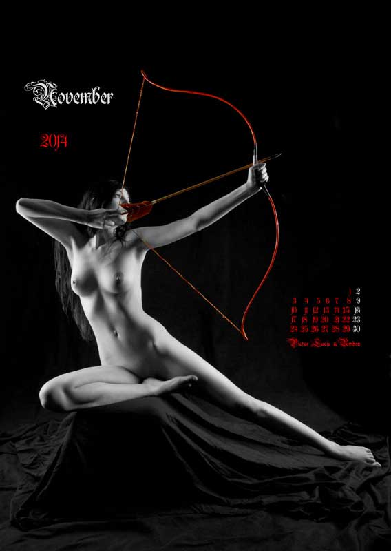 Bogen-Aktkalender-2014 | 11_2014-nude-archer-statue 